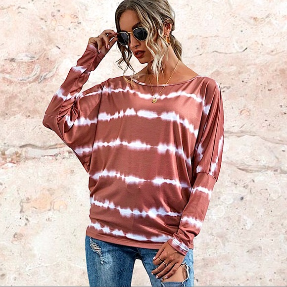 TIE DYE ASYMMETRIC TOP - Picture 5 of 7